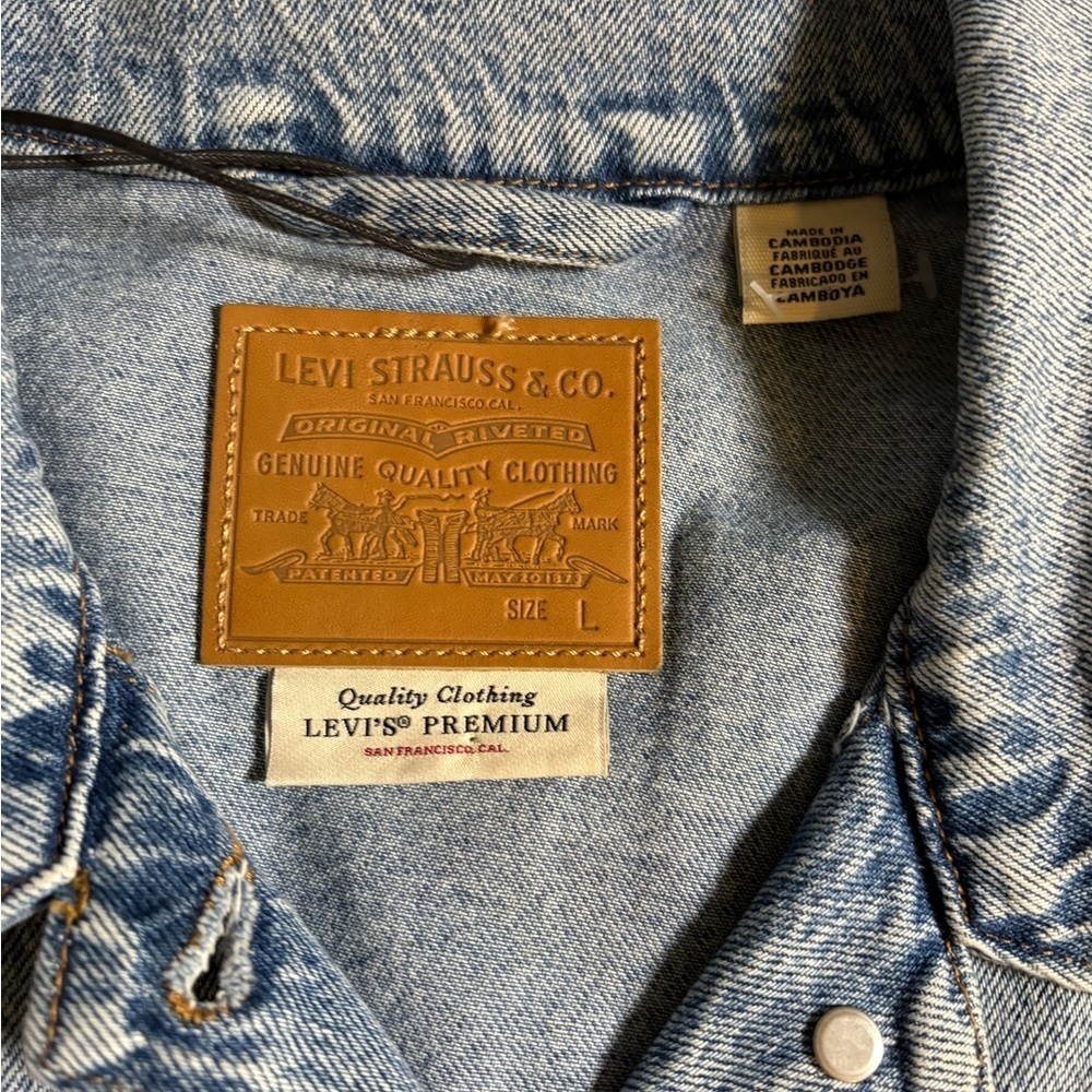 Levi’s 90s Style – Custom Eye Graphic Denim Jacket - Large - Picture 10 of 13